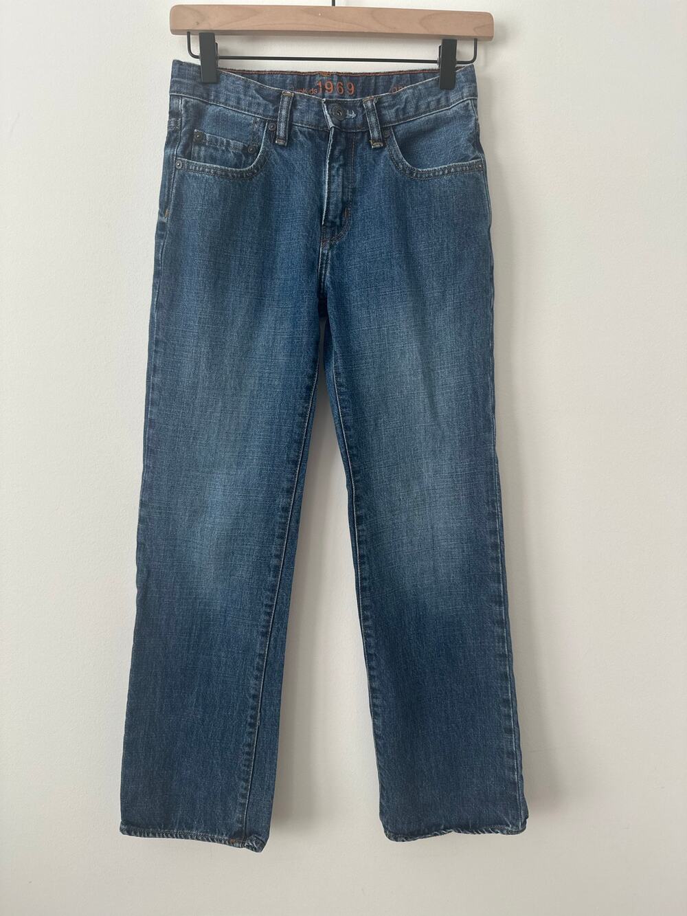 Gap 1969 Original Straight Leg Jeans Girls Size 14 Denim EUC
